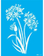 Stencil OPA3440 - Flor de Agapanthus - 20X25 cm