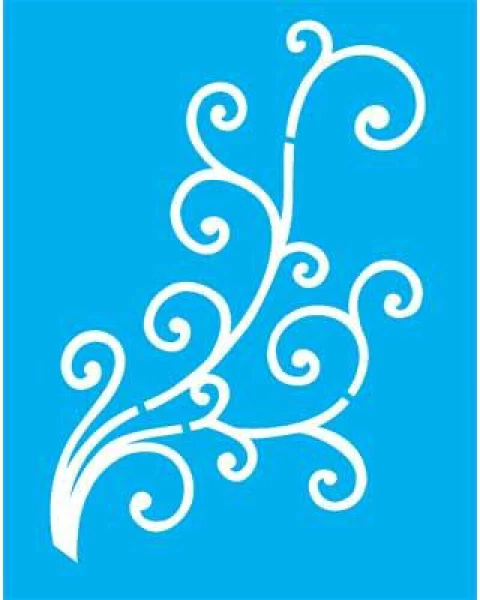 Stencil OPA2029 - Arabesco Curva - 15X20 cm