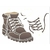 Stencil OPA3217 - Bota - 20X25 cm - comprar online