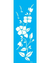 Stencil OPA3533 - Flores Hibisco III - 10X30 cm