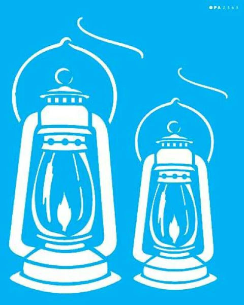 Stencil OPA2363 - Lampião 20X25 cm