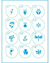 Stencil Litoarte STMI 001 - Kit Mini Stencil de Jardim - 17X21 cm