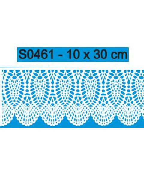 Stencil S0461 - Falsa Renda - 10X30 cm