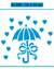 Stencil S1250 - Decoração Guarda-chuva - 14X14 cm