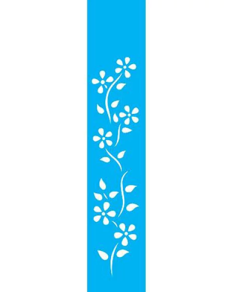 Stencil OPA799 - Ramo Margaridas - 06X30 cm