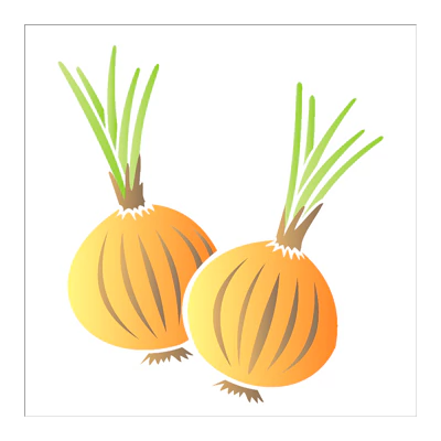 Stencil OPA1744 - Cebola - 14X14 cm