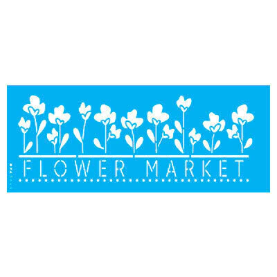 Stencil OPA3649 - Farmhouse Flower Market - 10X30 cm