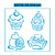 Stencil S2710 - Cupcakes - 14X14 cm