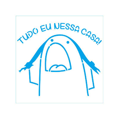 Stencil Litoarte STA 197 - Flocks: Tudo eu nessa casa! - 14X14 cm - comprar online