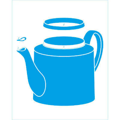 Stencil Litoarte STR 294 - Bule Envelhecido - 20X25 cm