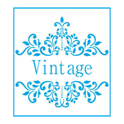 Stencil Litoarte STXX 011 - Vintage Grande - 20X20 cm