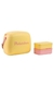 Lunchera Polarbox amarilla con correa rosa
