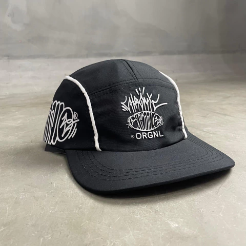 Boné 5 Panel CRNC Pixação Preto