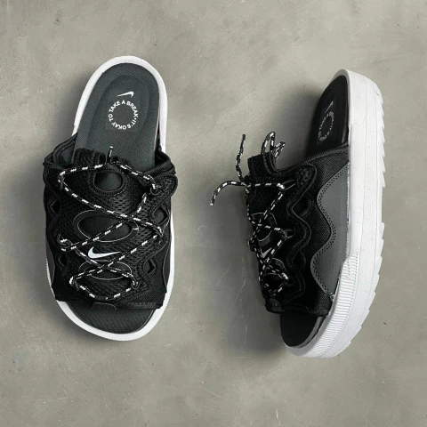 Chinelo NK Assuna 4.0 Slide Preto e Branco