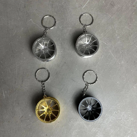 Chaveiro Metalico Roda