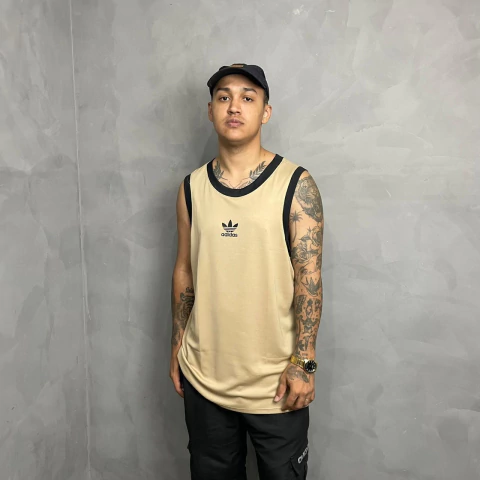 Regata Dry Fit ADD Marrom e Preto