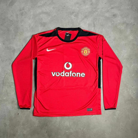 Camiseta de Time Manchester United Manga Longa Vermelha Ronaldo