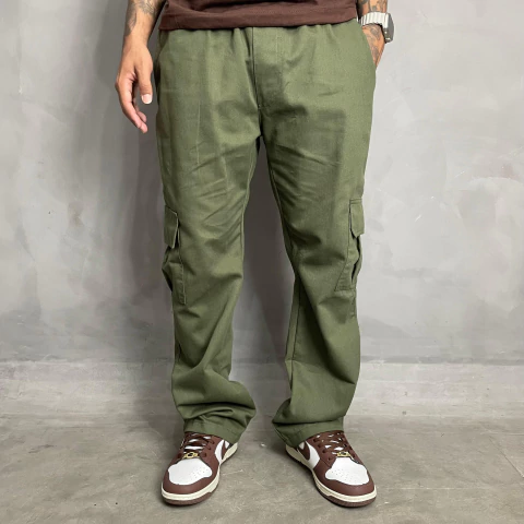 Calça Cargo Verde Militar