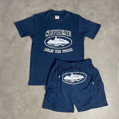 Conjunto Moletom SUP x CRTZ Azul