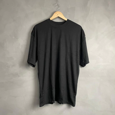 Camiseta Viscolycra Preto com Elastano Masculino