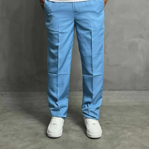 Calça Alfaiataria Azul Bebe