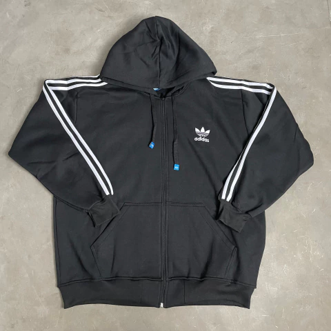 Blusa Moletom ADD 3 Listras Preto