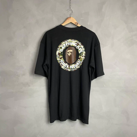 Camiseta Oversized BAP Camo Ring Preto