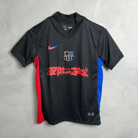 Camiseta de Time Barcelona Cactus Jack Preto