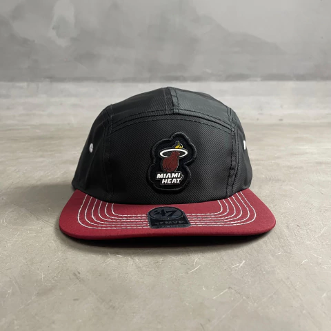 Boné Miami Heat Aba Reta Preto