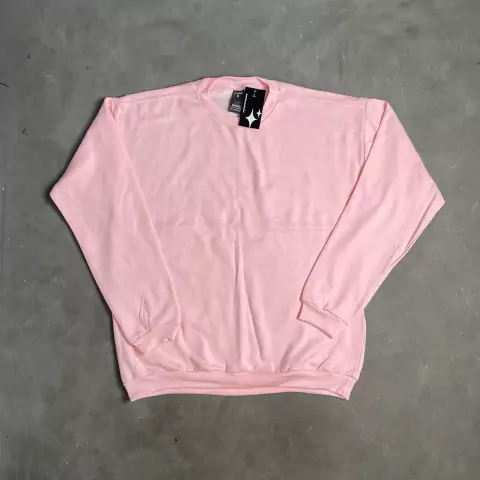 Blusa Moletom Careca Marrom Company Rosa Bebe