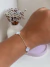 Pulseira três trevos madrepérola