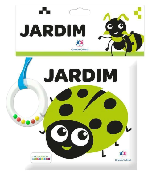 Livro de Pano - Contraste divertido - Jardim