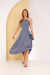 Vestido Yara - Azul Petróleo - comprar online
