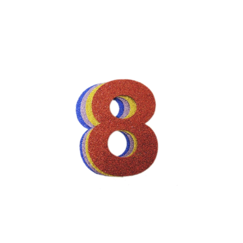 Números Gliter - 8 - comprar online