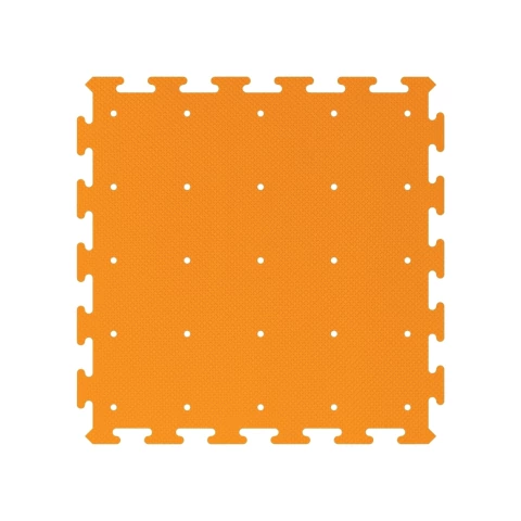 Piso Emborrachado - Borda Dentada, Superfície Drenante - Laranja - comprar online