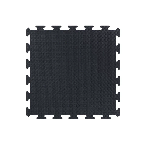 Piso Emborrachado - Borda Dentada, Placa Lisa - Preto - comprar online