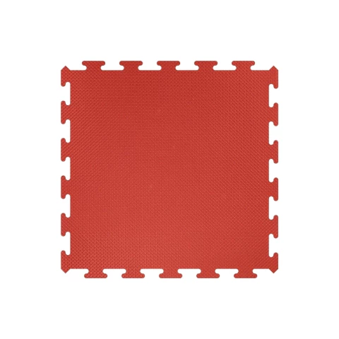 Piso Emborrachado - Borda Dentada, Placa Lisa - Vermelho - comprar online