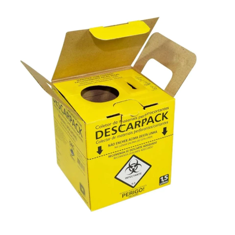 COLETOR PERFUROCORTANTE MATERIAIS DESCARPACK 1,5L / 3L / 7L - comprar online