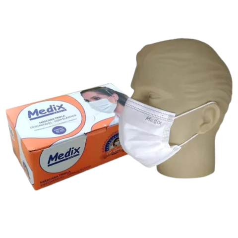 CAIXA DE MÁSCARA DESCARTÁVEL MEDIX 50UN. (PRETO/ROSA/BRANCO/ - comprar online