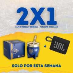 ¡OFERTA! MATE OFICIAL BOCA JUNIORS + PARLANTE JBL GO 3 DE REGALO