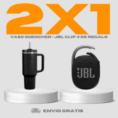 ¡OFERTA 2X1! Vaso Quencher 1.2 L + Parlante JBL Clip 4 de Regalo