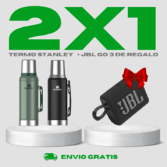 TERMO STANLEY + PARLANTE JBL GO 3 de Regalo