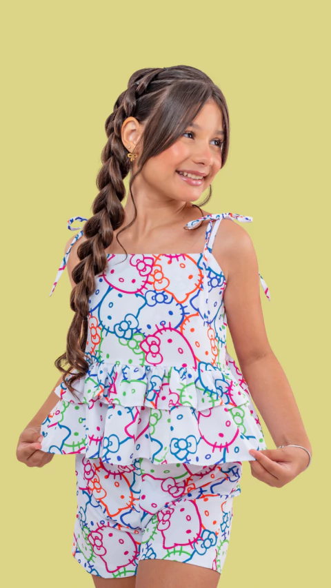 Conjunto Olivia Hello Kitty branco - comprar online