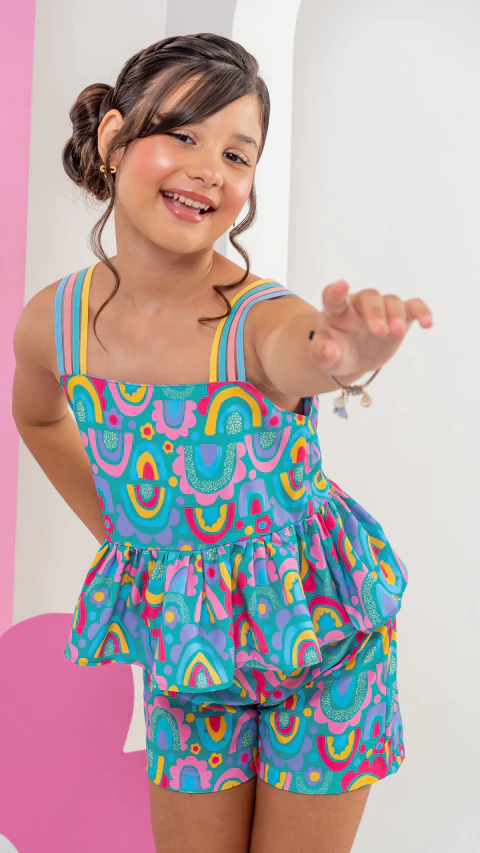 Conjunto Bia Arco-íris (forma grande)