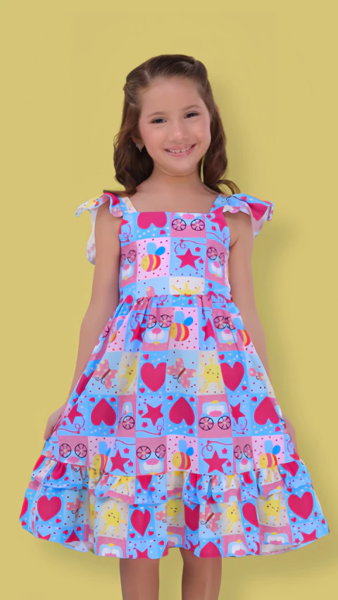 Vestido Carol coração - comprar online