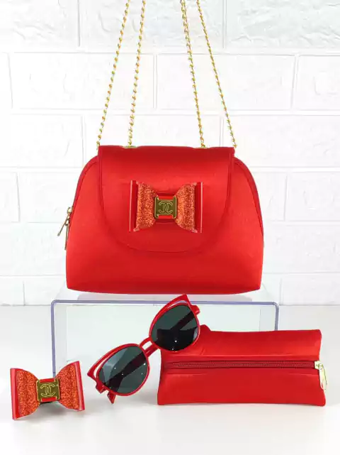 Kit bolsa de corrente - vermelha