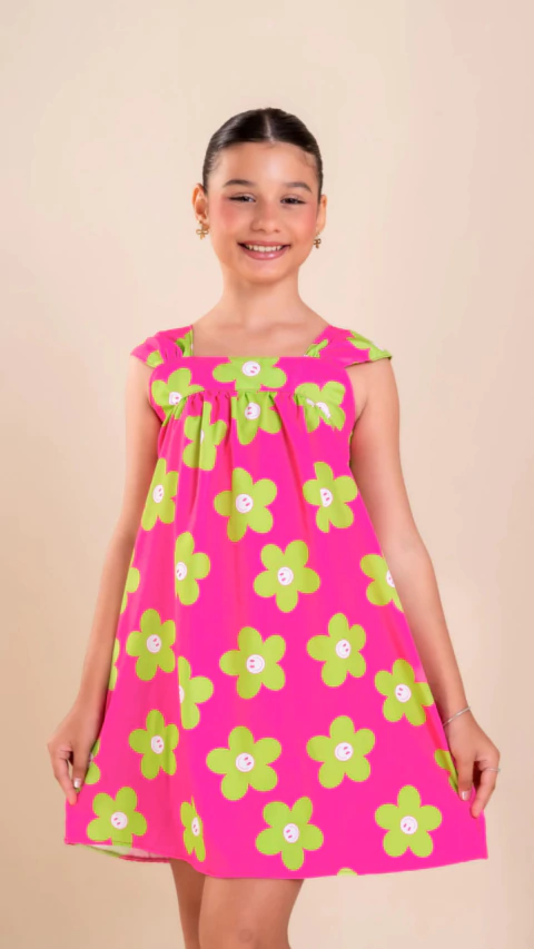 Vestido Mel Floral Pink - comprar online