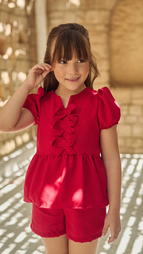 Conjunto Laço Vermelho - comprar online