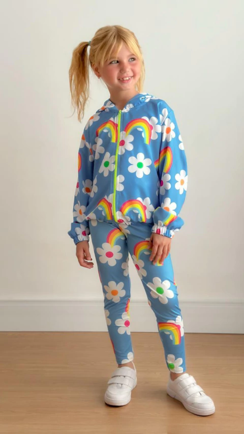 Conjunto Corta Vento Margaridas