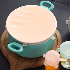 Tapas elásticas en Silicona Eco-Fresh™ (set de 6) - OFERTA 2 x 1
